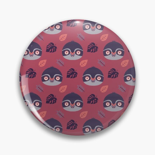 Item preview, Purple and Red Sloth Pattern - Bolivianita Art - Graciela Mendez designed and sold by Graciela Mendez.