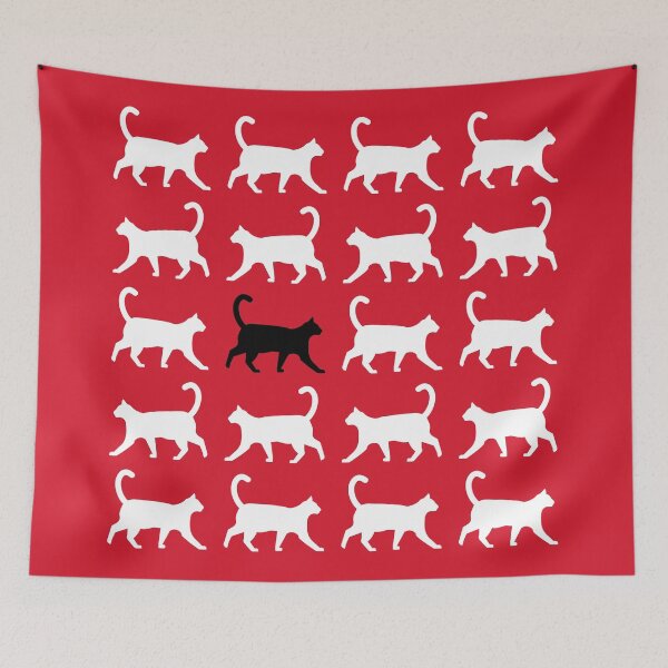 Aperçu de l'œuvre Motif de chat noir créée et vendue par Identity Club Co.