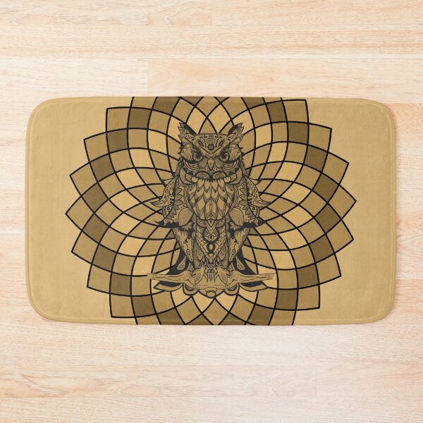 Item preview, Mandalas Dotted Owl Zentagle Mediation Dotten Pattern Art Therapy Radial designed and sold by KLINESTORE.
