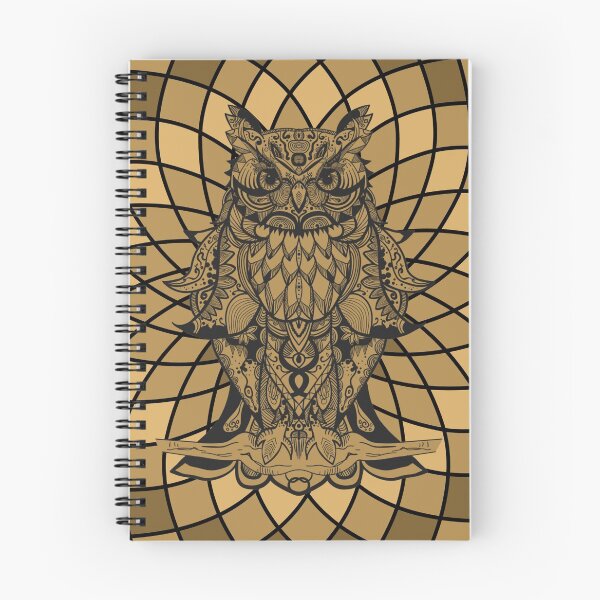 Item preview, Mandalas Dotted Owl Zentagle Mediation Dotten Pattern Art Therapy Radial designed and sold by KLINESTORE.