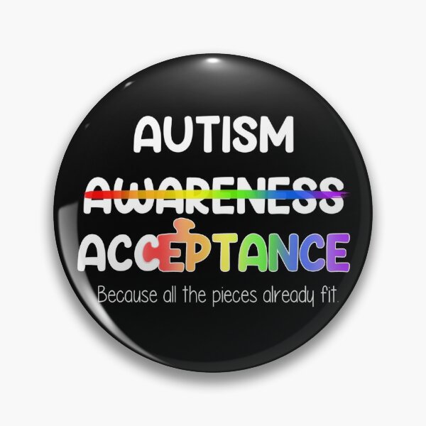 Item preview, Autism Acceptance — All The Pieces Fit — White designed and sold by AutisticBird.