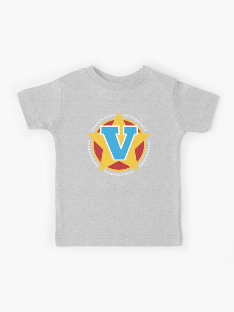 Thumbnail 1 of 2, Kids T-Shirt, Superhero Letter V. Star and stripes designed and sold by mgulin.