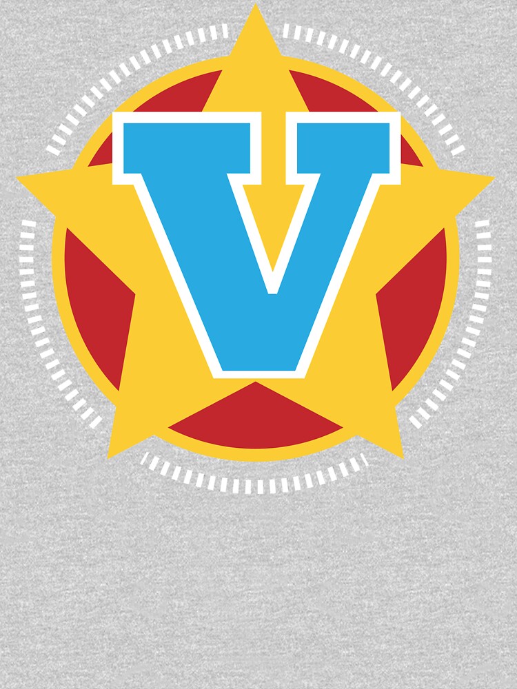 Thumbnail 2 of 2, Kids T-Shirt, Superhero Letter V. Star and stripes designed and sold by mgulin.