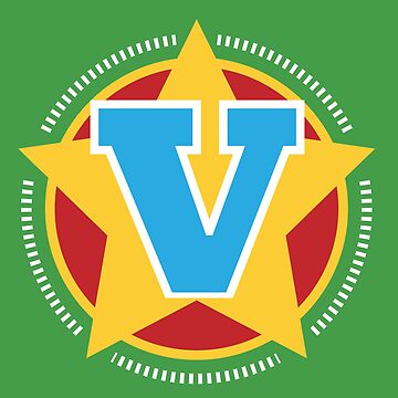 Artwork thumbnail, Superhero Letter V. Star and stripes by mgulin