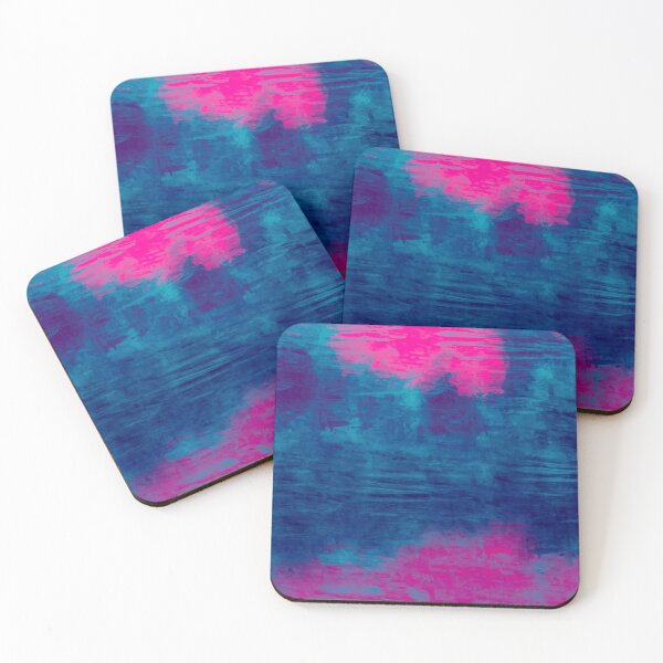 Item preview, Abstract Modern Art with Pink Teal Navy Texture designed and sold by coldgrey2.