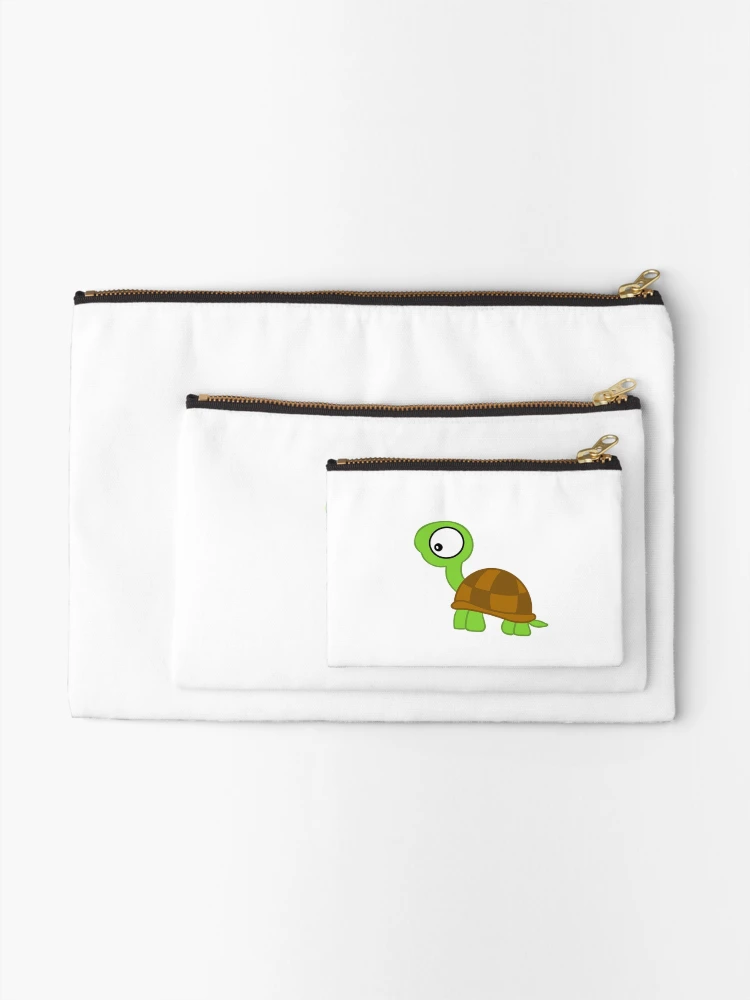 Thumbnail 2 of 4, Zipper Pouch, Checkered turtle designed and sold by RMSdesigns.