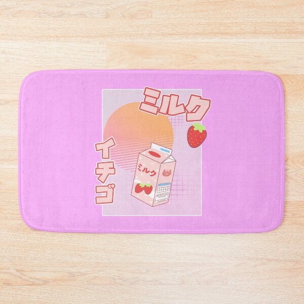 Item preview, Strawberry Milk Ichigo Miruku Kawaii Aesthetic Chibi Pastel Gift designed and sold by VaporwaveAnime.