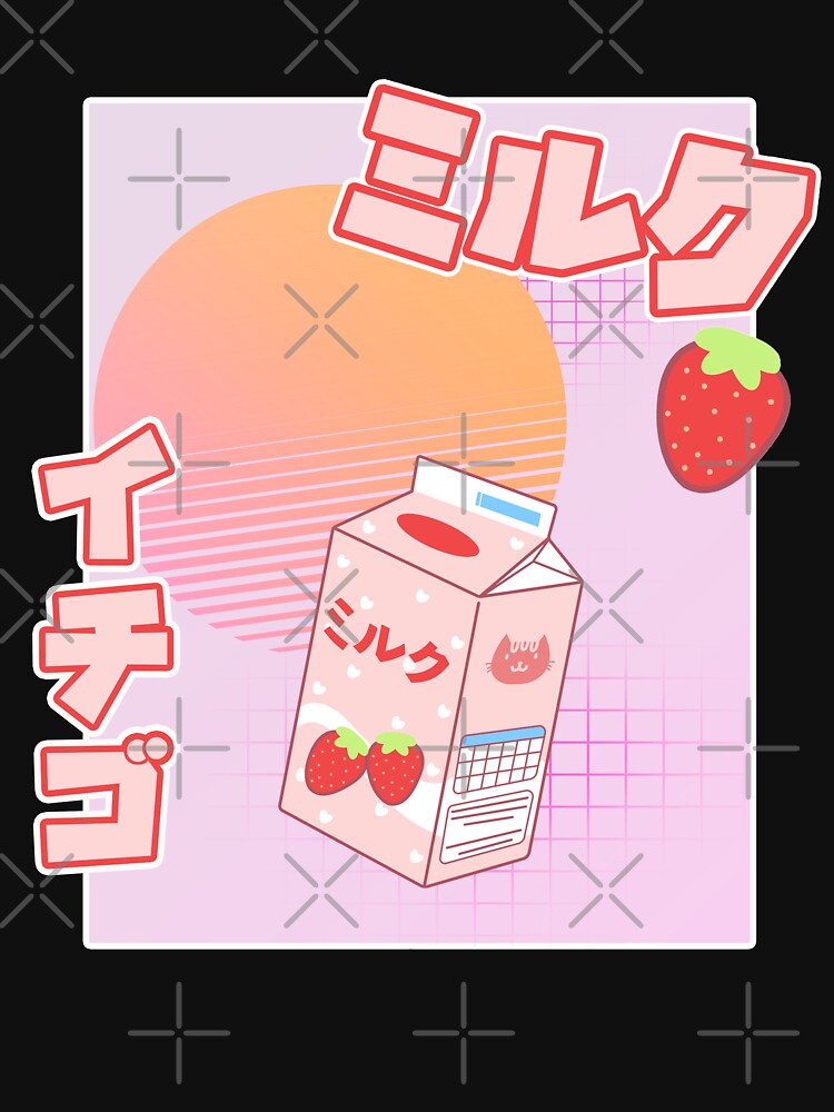 Strawberry Milk Ichigo Miruku Kawaii Aesthetic Chibi Pastel T T Shirt For Sale By