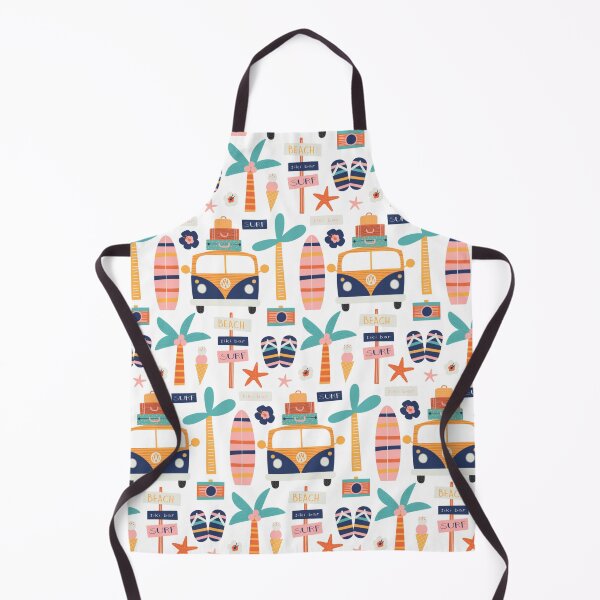 Item preview, Pattern Summer Surf Beach - white background designed and sold by Schuva.