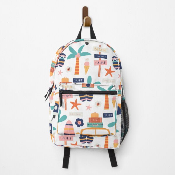 Item preview, Pattern Summer Surf Beach - white background designed and sold by Schuva.