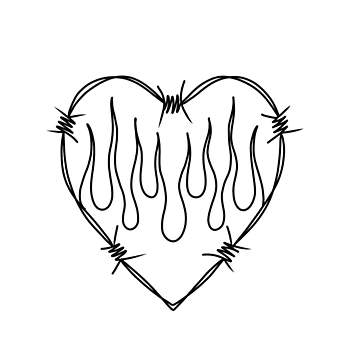 Artwork thumbnail, Barbed heart by RMSdesigns
