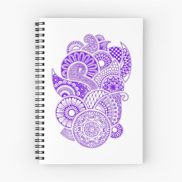 Item preview, Abstract Mandala design (purple on white) designed and sold by Calen  Picard-Carroll.