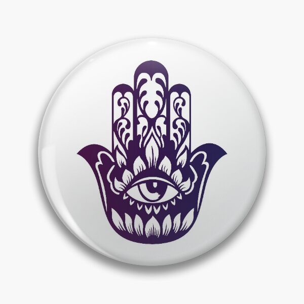 Item preview, Purple Hamsa Hand All Seeing Eye Protective Talisman by Witchly Tarot designed and sold by WitchlyTarot.