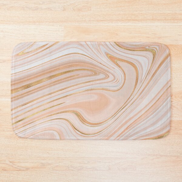 Item preview, Peach pink agate liquid marble texture fluid artwork designed and sold by CynthiaGraphics.