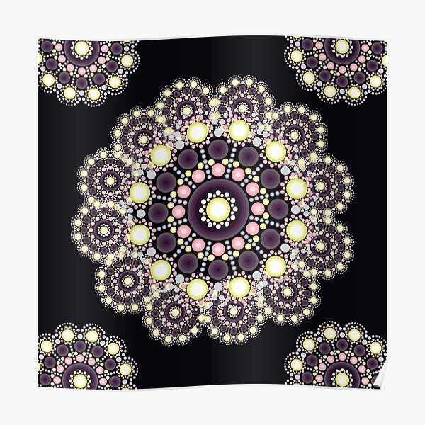 Mandala dotted Poster