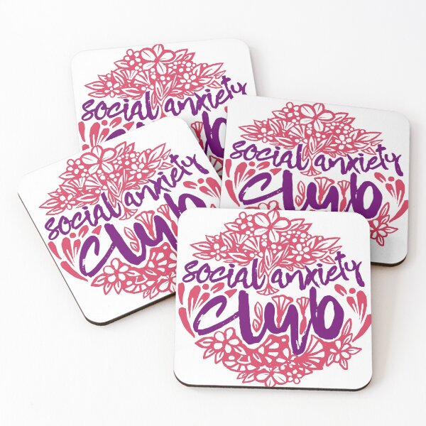 Item preview, Social Anxiety Club Flower Style (pink&violet colors) designed and sold by DarrriaDesign.