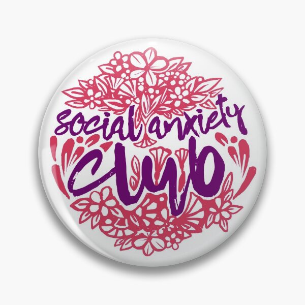 Item preview, Social Anxiety Club Flower Style (pink&violet colors) designed and sold by DarrriaDesign.