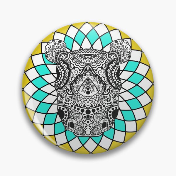Item preview, Mandalas Dotted Zentagle Mediation Dotten Pattern rhinoceros Art Therapy Radial designed and sold by KLINESTORE.