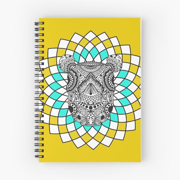 Artikelvorschau, Mandalas Dotted Zentagle Mediation Dotten Pattern Rhinoceros Art Therapy Radial entworfen und verkauft von KLINESTORE.