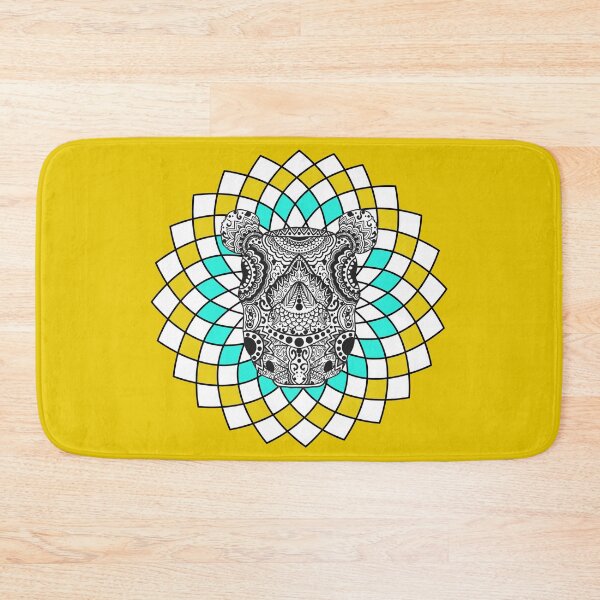 Item preview, Mandalas Dotted Zentagle Mediation Dotten Pattern rhinoceros Art Therapy Radial designed and sold by KLINESTORE.