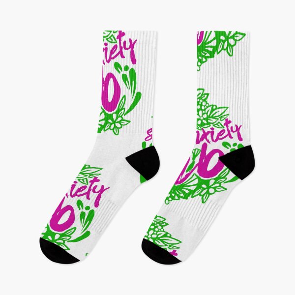 Item preview, Social Anxiety Club Flower Style (pink&green colors) designed and sold by DarrriaDesign.