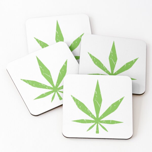 Item preview, Cartoon Cannabis Leaf (Grunge) designed and sold by John Uttley.