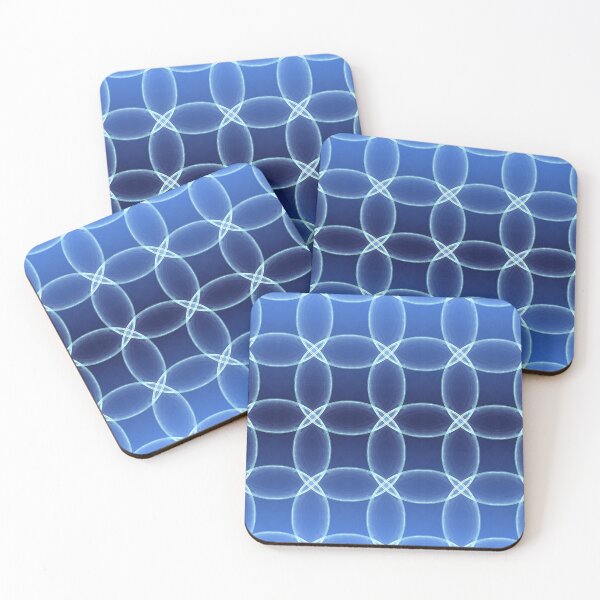 Item preview, Patrón de burbujas azul océano fresco designed and sold by BoundedChaos.