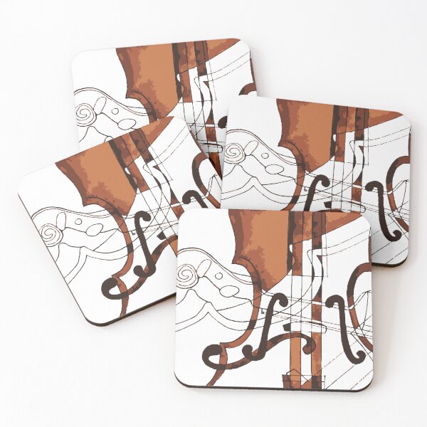 Item preview, Violin, cello. Abstract music print designed and sold by Arteeva.