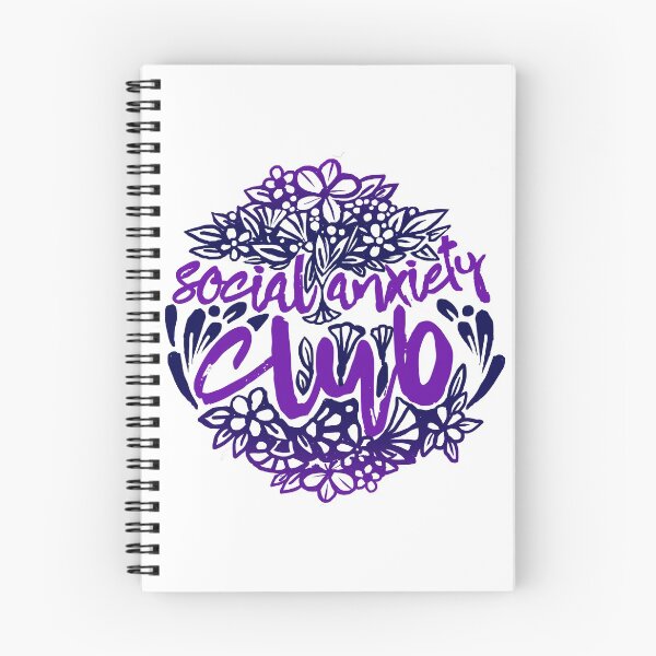 Item preview, Social Anxiety Club Flower Style (deep blue and violet colors) designed and sold by DarrriaDesign.