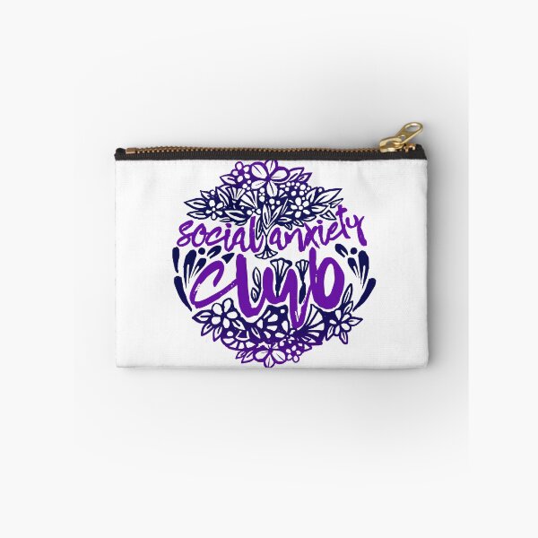 Item preview, Social Anxiety Club Flower Style (deep blue and violet colors) designed and sold by DarrriaDesign.