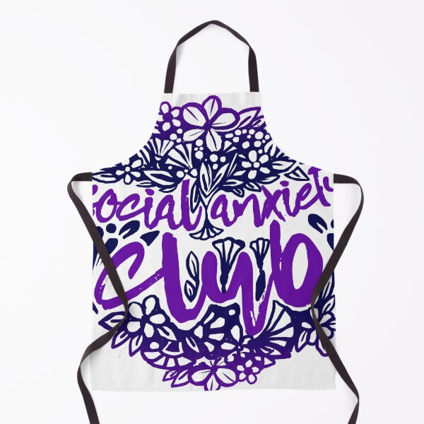 Item preview, Social Anxiety Club Flower Style (deep blue and violet colors) designed and sold by DarrriaDesign.