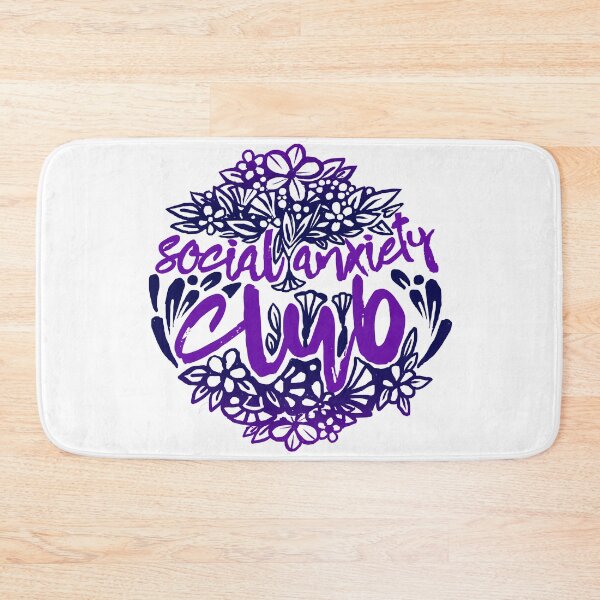 Item preview, Social Anxiety Club Flower Style (deep blue and violet colors) designed and sold by DarrriaDesign.