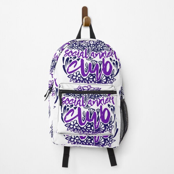 Item preview, Social Anxiety Club Flower Style (deep blue and violet colors) designed and sold by DarrriaDesign.