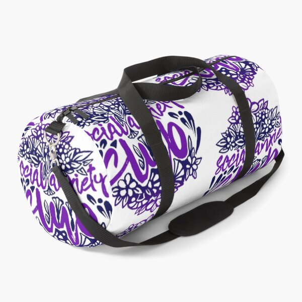 Item preview, Social Anxiety Club Flower Style (deep blue and violet colors) designed and sold by DarrriaDesign.