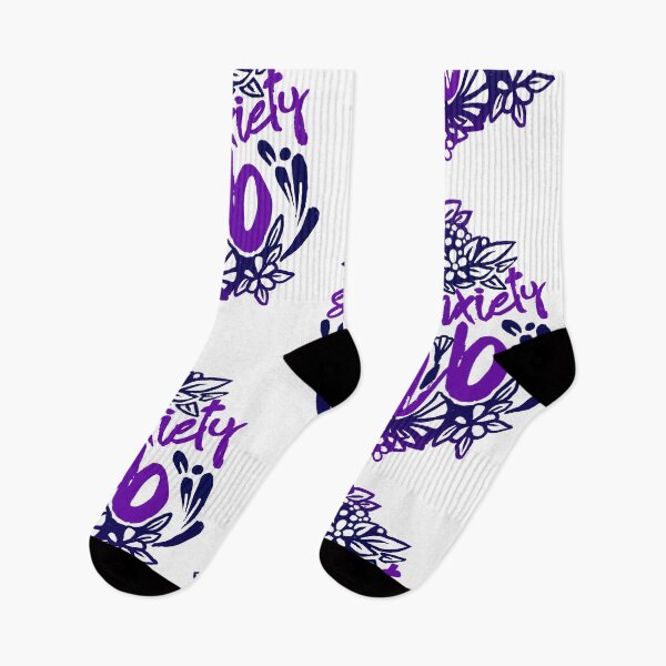 Item preview, Social Anxiety Club Flower Style (deep blue and violet colors) designed and sold by DarrriaDesign.