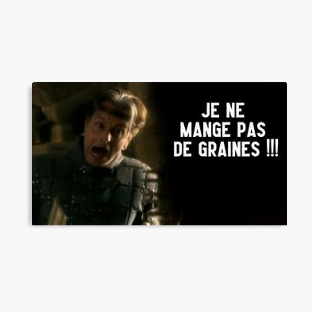 Kaamelott Je Ne Mange Pas De Graines Impression photo « Je ne mange pas de graines - Kaamelott », par  PercevalShop | Redbubble