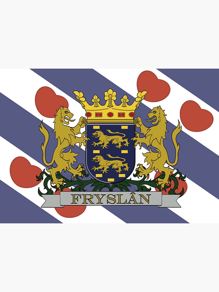Friesland Provincie Friesland Vlag Nederland, Fryslân Nederland Nederlandse 4 (100mm) Vinyl Bumper Stickers, Decals x2