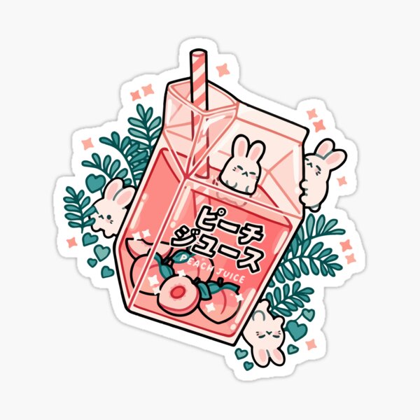 Item preview, 90s Japanese Kawaii Peach Milk Juice Aesthetic designed and sold by Dressed For  Duty.