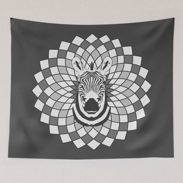 Item preview, Mandalas Dotted zebra Zentagle Mediation Dotten Pattern Art Therapy Radial designed and sold by KLINESTORE.