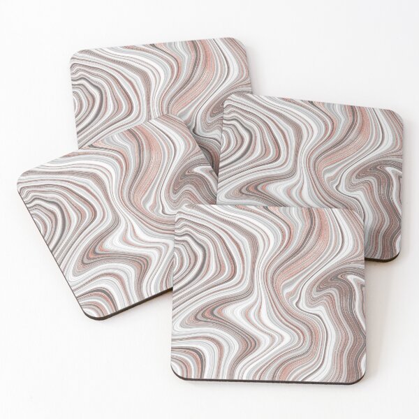 Item preview, Rose gold agate liquid marble texture fluid artwork designed and sold by CynthiaGraphics.
