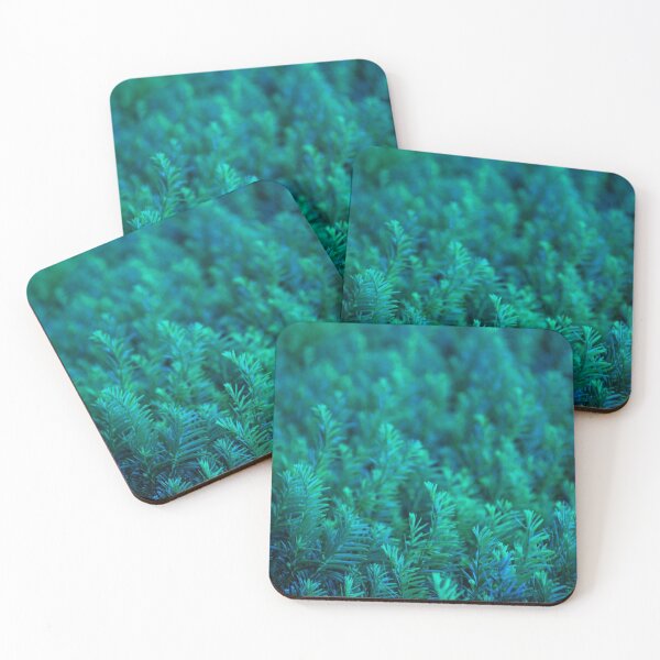 Item preview, Green needles with a tint of blue pattern designed and sold by Photostacia.
