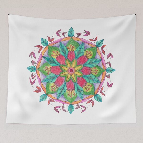Item preview, Red Tulips Mandala designed and sold by CarlaBedia.