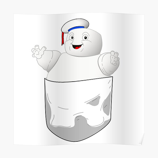Pocket Puft Marshmallow Man Poster