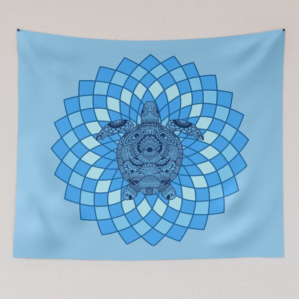 Item preview, Mandalas Dotted turtle Zentagle Mediation Dotten Pattern Art Therapy Radial designed and sold by KLINESTORE.