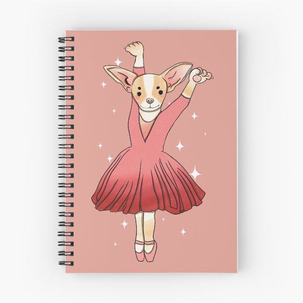 Item preview, Chihuahua Ballerina - Cute Tan, White, and Pink Animal Illustration Pattern designed and sold by TheRainbowRoom.