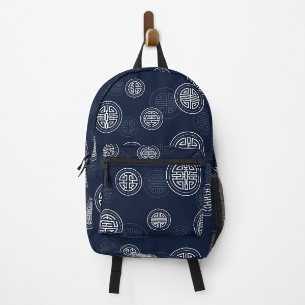 Item preview, Asian symbols: prosperity and longevity (blue version) designed and sold by VictorineArt.