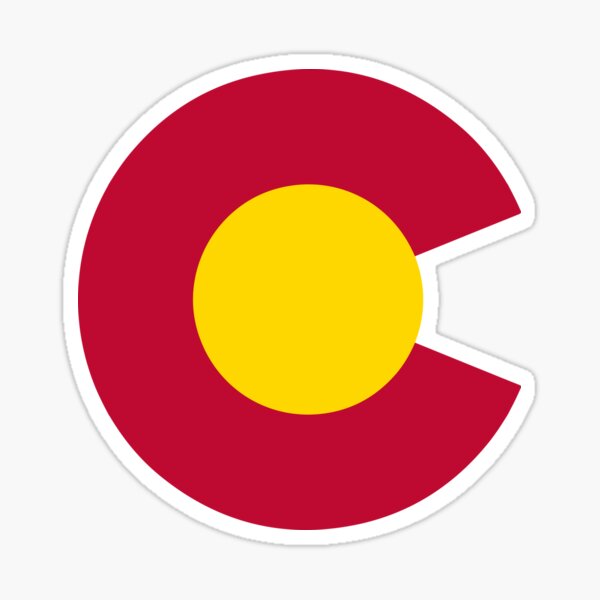 The Red 'C' (State Flag of Colorado) Sticker