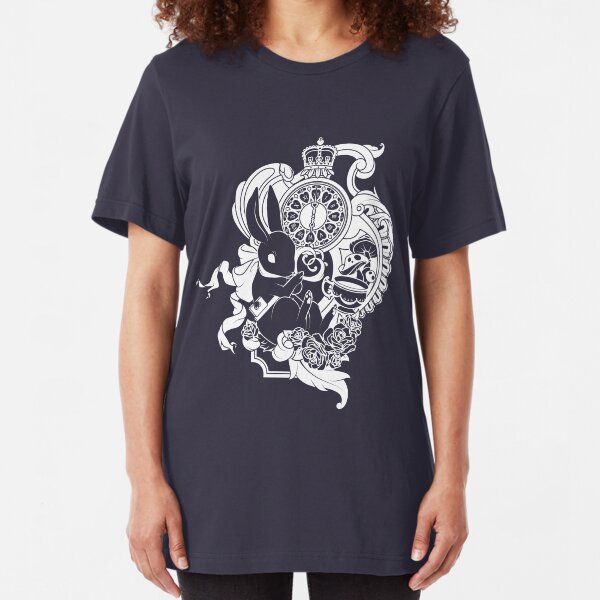 White Rabbit in White Slim Fit T-Shirt