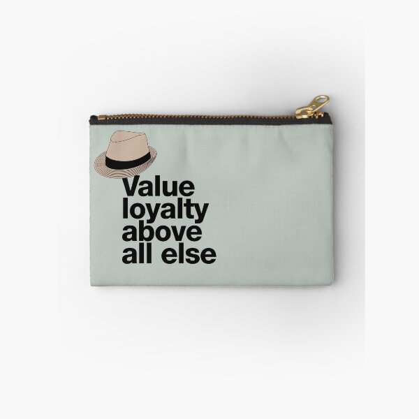 Item preview, If in doubt quote Raymond Reddington: "Value loyalty above all else" quote with a fedora hat designed and sold by TrueType.