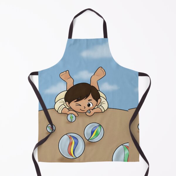 Item preview, Kuwaiti little boy playing with marble balls designed and sold by Mennen’s Art.